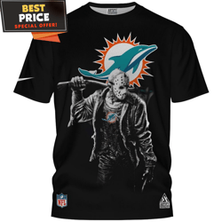 Miami Dolphins Jason Voorhees True Fan Tshirt, Miami Dolphins Gift undefined Best Personalized Gift undefined Unique Gifts Idea