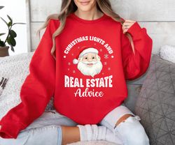 Real Estate Christmas Sweatshirt, Christmas Real Estate Agent ,Happy New year shirt, Valentine shirt, T-shirt