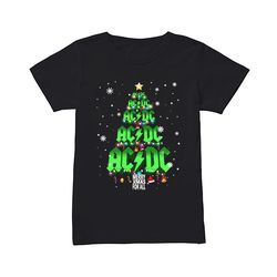 AC DC tree Christmas merry Xmas for all shirt