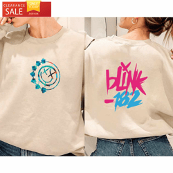 Blink 182 The World Tour Front and Back Sweatshirt Rock n Roll Tee  Happy Place for Music Lovers