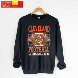 Football Established 1946 Vintage Browns T Shirt Cleveland Browns Gift  Happy Place for Music Lovers