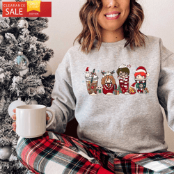 Harry Potter Christmas Sweater, Harry Potter Christmas Coffee Sweatshirt, Wizard Coffee  Happy Place for Music Lovers