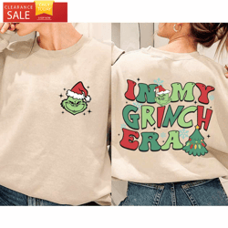 In My Grinch Era Hoodie Grinch Adult Shirt  Happy Place for Music Lovers