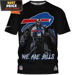 Buffalo Bills Venom Logo Black TShirt, Buffalo Bills Gifts for Men  Best Personalized Gift  Unique Gifts Idea
