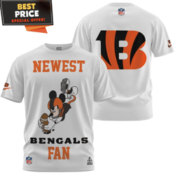 Cincinnati Bengals Mickey Newest Fan TShirt, Bengals Gifts Ideas  Best Personalized Gift  Unique Gifts Idea