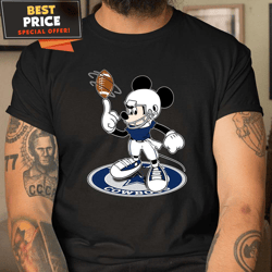 Dallas Cowboys Mickey Cheerful Football T Shirt, Unique Dallas Cowboys Gifts  Best Personalized Gift  Unique Gifts Idea
