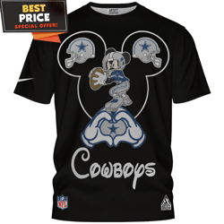 Dallas Cowboys Mickey Play Football TShirt, Ultimate Dallas Cowboys Gifts  Best Personalized Gift  Unique Gifts Idea
