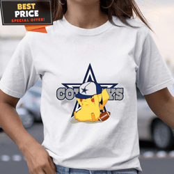 Dallas Cowboys Pikachu Shirt, Gift For Cowboy Fan undefined Best Personalized Gift undefined Unique Gifts Idea