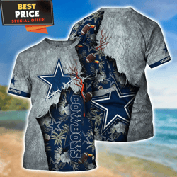 Dallas Cowboys Tropical Nfl 3d Tshirt undefined Best Personalized Gift undefined Unique Gifts Idea