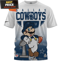 Dallas Cowboys x Super Mario Champions Cup TShirt, Best Dallas Cowboys Gifts  Best Personalized Gift  Unique Gifts Idea