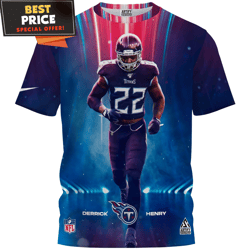 Derrick Henry x Tennessee Titans 3D All Over Printed TShirt, Tennessee Titans Fathers Day Gifts  Best Personalized Gift