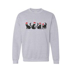 Christmas Sweatshirt, Christmas Cat ,Happy New year shirt, Valentine shirt, T-shirt