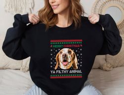 Custom Photo Ugly Ya Filthy Animal Dog Cat Sweatshirt,Happy New year shirt, Valentine shirt, T-shirt
