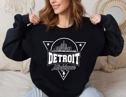 Detroit Sweatshirt, Vacation Travel Sweatshirt, Detroit Michigan Sweater,Happy New year shirt, Valentine shirt, T-shirt