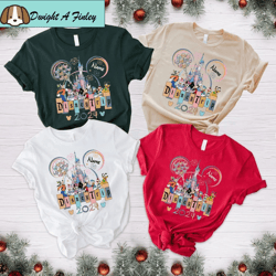 Custom Disney Christmas Family Matching Shirt, Mickey Very Merry Xmas, Mickey and friends Christmas Shirt