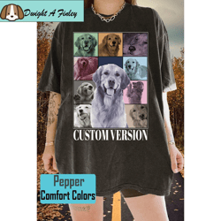custom era's tour shirt, personalized dog bootleg shirt, custom dog shirt, custom pet portrait shirt, dog photo shirt, c