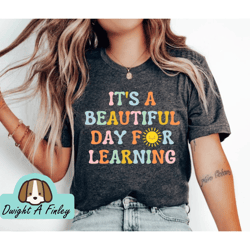 Inspirational Learning Teacher First Day of School Shirt Personalized Ladies Back to School New Year Top Teacher Appreci