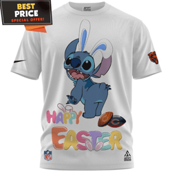 Chicago Bears X Stitch Happy Easter Tshirt, Bears Football Gifts undefined Best Personalized Gift undefined Unique Gifts Idea