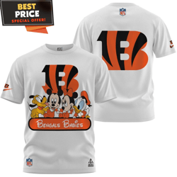 Cincinnati Bengals Disney Bengals Babies Tshirt, Unique Gifts For Bengals Fans undefined Best Personalized Gift undefined Unique Gifts Ide