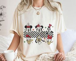 Checkered Classic Mickey And FriendMerry ChristmaShirt Family Matching Walt Disn,Tshirt, shirt gift, Sport shirt