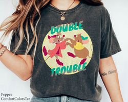 Cinderella Jaq and GuDouble Trouble Shirt Walt Disney World Shirt Gift IdeaMen W,Tshirt, shirt gift, Sport shirt