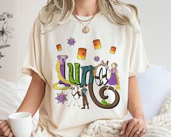 Custom Name Luna Tangled Rapunzel Flynn MaximuBirthday Gift Shirt Family Matchin,Tshirt, shirt gift, Sport shirt