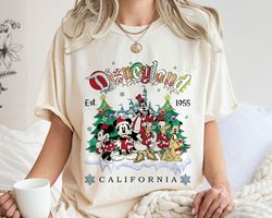 Disneyland Est  California Classic Mickey And Friend Merry ChristmaShirt Family ,Tshirt, shirt gift, Sport shirt