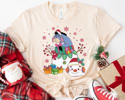 Eeyore In The Snow Man Funny Winnie The Pooh Merry ChristmaShirt Family Matching,Tshirt, shirt gift, Sport shirt