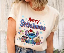 Merry StitchmaLilo And Stitch Disneyland Trip Merry XmaShirt Family Matching Wal,Tshirt, shirt gift, Sport shirt