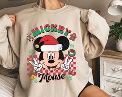 Mickey Mouse ChristmaCheckered Retro A Very Merry ChristmaShirt Family Matching ,Tshirt, shirt gift, Sport shirt