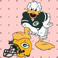 Green Bay Packers Donald Duck Svg, Nfl svg, NFL sport, NFL Sport svg, Sport NFL svg, Sport svg
