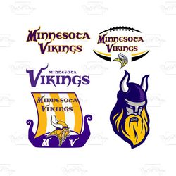 MINNESOTA VIKINGS SVG, Sport Svg, Minnesota Vikings, Vikings Ball Logo Svg, Vikings Logo Svg, NFL Svg, NFL Team Svg, Sup