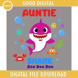 Auntie Baby Shark Doo Doo SVG