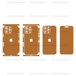 apple skin template, customize iphone 14 pro max, dxf, svg, eps, ai, pdf, cricut format, perfect or vinyl wrapping, cam