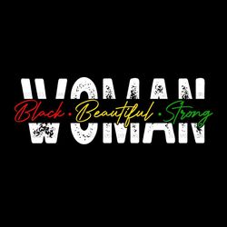 Black Beautiful Strong Woman Sublimation Png