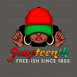 Juneteenth Free Ish Since 1865 Sublimation Png