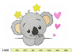 Cute Koala Embroidery Design