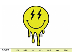 Emoji Smile Embroidery Design