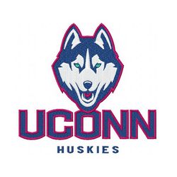 Connecticut Huskies Embroidery Design