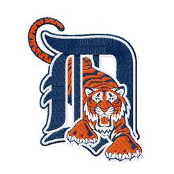 Detroit Tigers Embroidery Design
