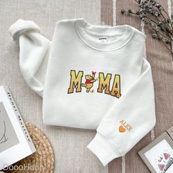 Custom Embroidered Mama Bear Dancing Shirt, Embroidered Gift, Mother Embroidered