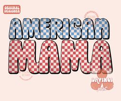American Mama Png, 4Th Of July Png, Retro America Png