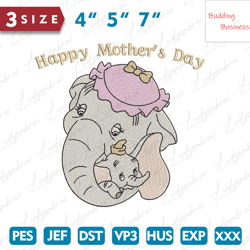 Happy Mother Day Embroidery Design, Mothers Day Embroidery Design