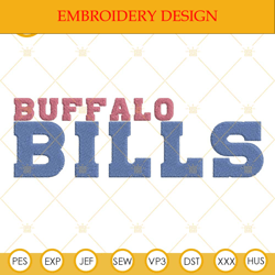 Buffalo Bills Nfl Football Embroidery Design Files