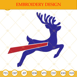 Buffalo Bills Reindeer Embroidery Designs File