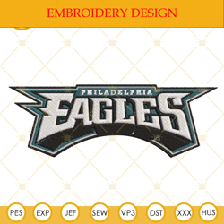 Philadelphia Eagles Logo Machine Embroidery Design