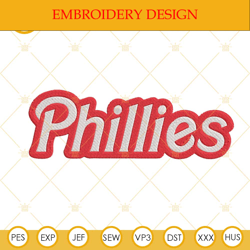 Phillies Embroidery Design Files