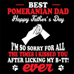 Best Pomeranian Dad Svg, Fathers Day Svg, Pomeranian Dad Svg, Hand Sign Svg, Dog Paw Svg, Happy Fathers Day Svg, Dad Svg