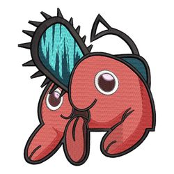 Pochita Chainsaw Man Anime Embroidery Design Download File