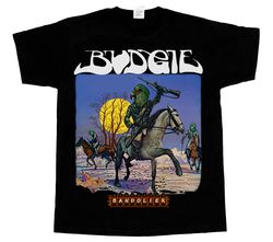 Budgie Bandolier75 Short Long Sleeve Black T-Shirt